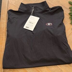 Sold Out - Rhoback University of Georgia - UGA - Black and Red Quarter-Zip XL